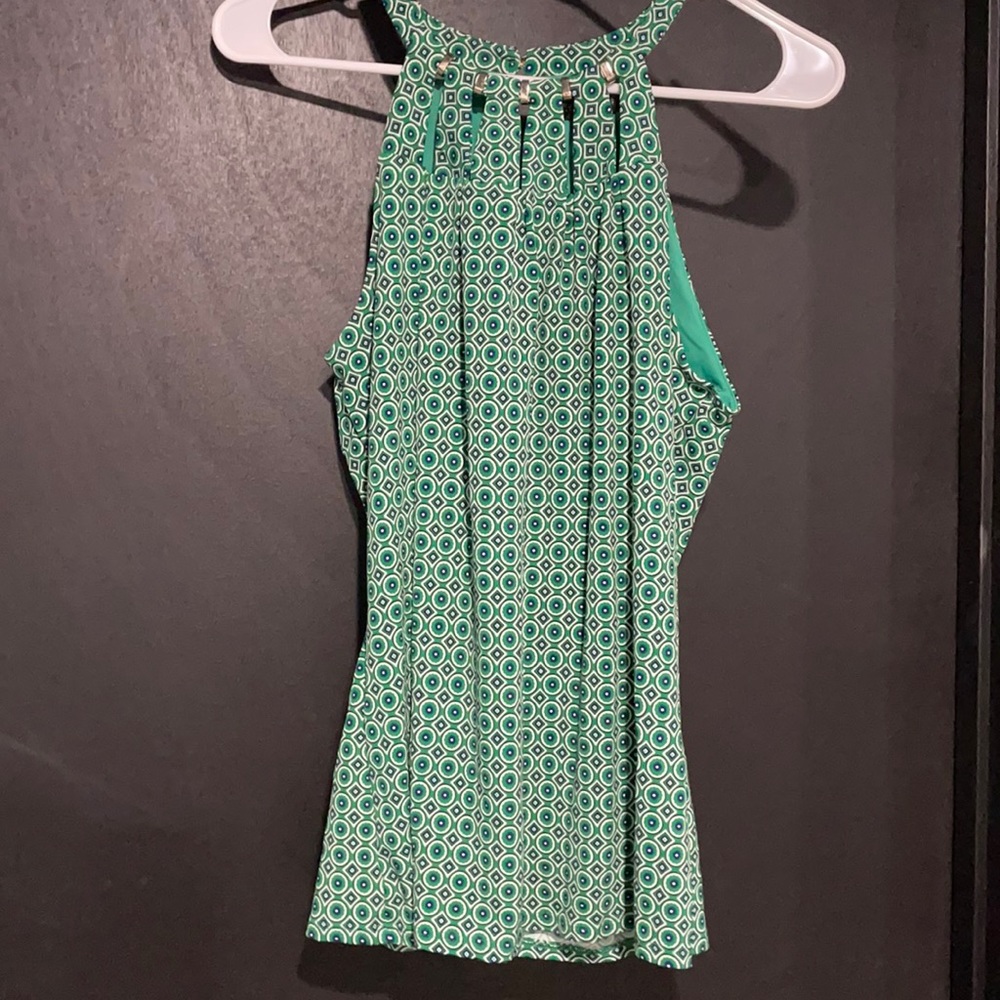 Like new lined green and gold tank